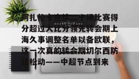开元官网登录入口-包含阿扎伦卡连续二十场比赛得分超过大比分领先转会期上海久事调整名单以备欧联，这一次真的转会期切尔西防线松动——中超节点到来的词条